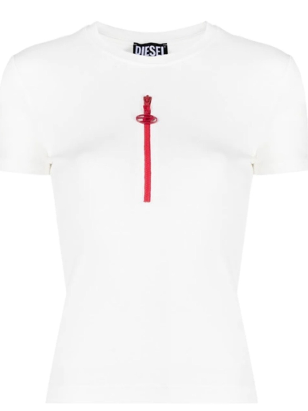 Diesel Stretch Cotton T-shirt
With Zip In Multicolor
